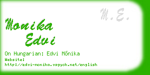 monika edvi business card